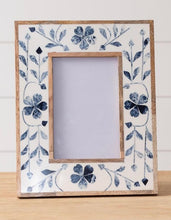 Load image into Gallery viewer, Blue Floral Inlay Photo Frames