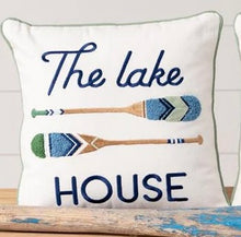 Load image into Gallery viewer, Embroidered Lake House Pillows