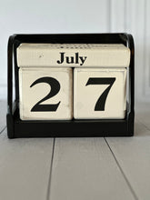 Load image into Gallery viewer, Wood Block Calendar