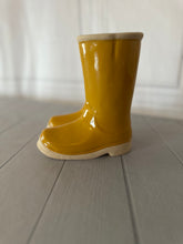 Load image into Gallery viewer, Yellow Ceramic Rain Boot Planter