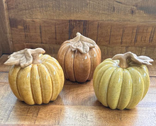 Load image into Gallery viewer, Autumn Color Ceramic Pumpkins