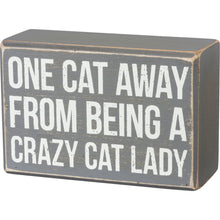 Load image into Gallery viewer, Box Sign & Sock Set - One Cat Away