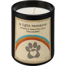 Load image into Gallery viewer, Light Remains A Beautiful Soul Passed - Candle