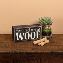 Load image into Gallery viewer, At Woof - Box Sign