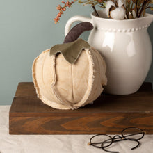 Load image into Gallery viewer, Fabric Pumpkin Sm - Cream