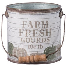 Load image into Gallery viewer, Fresh Pumpkins, Fall Mums, Gourd Tin Buckets