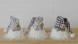 Black and White Pattern Hat Gnomes