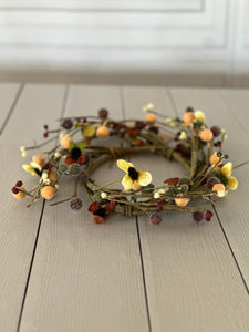 Crystal Berry and Blossom Candle Ring