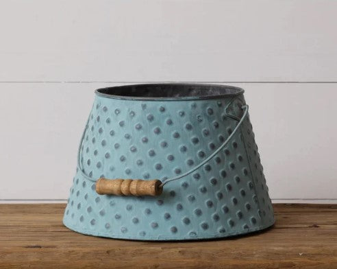 Embossed Metal Pail