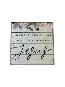 Christmas Whispers Box Sign