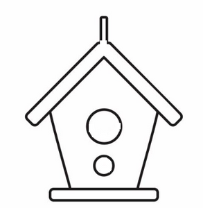 Wood Bird House - In Store Only