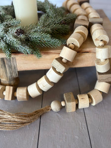 Wood Chunk Garland