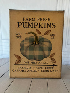 Farm Fresh Pumpkins Canvas Painting