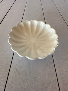 Scalloped Ceramic Trinket Bowl