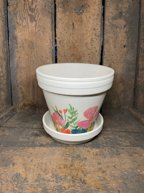 Decoupage Planter - In Store Only