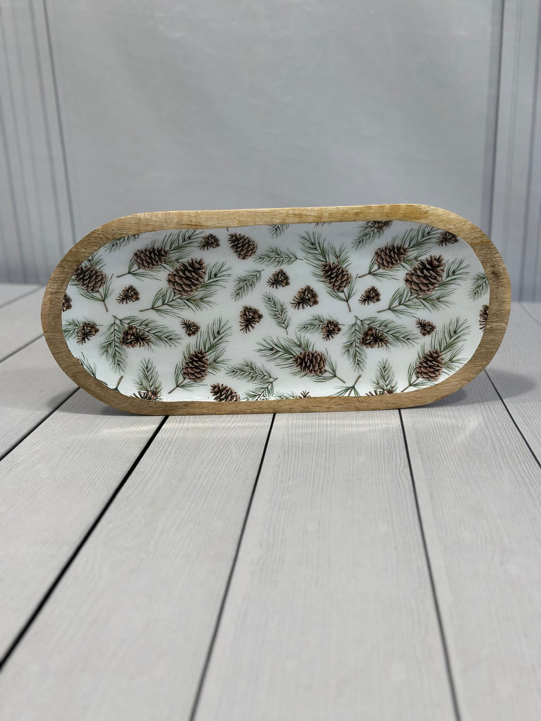 Woodland Pines Mango Wood Tray