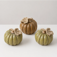 Load image into Gallery viewer, 5" Autumn Color Ceramic Pumpkins

