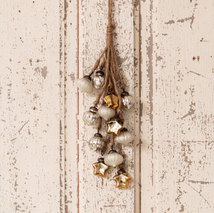 Hanging Cluster Mercury Glass Ornaments