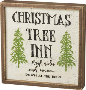 Inset Box Sign - Christmas Tree Inn