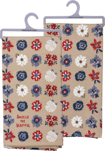 America The Beautiful Dish Towel