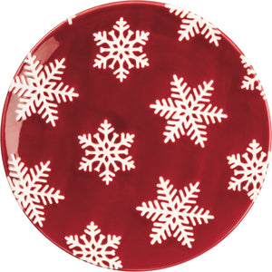 Plate Small - Snowflake