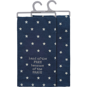 Land Of The Free Because Of The Brave Dish Towel