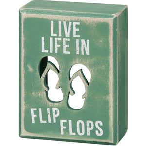 Box Sign - Flip Flops