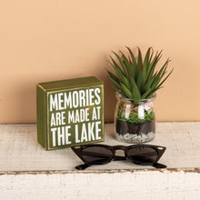 Load image into Gallery viewer, At the Lake Box Sign
