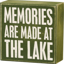 Load image into Gallery viewer, At the Lake Box Sign
