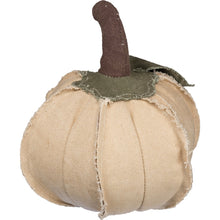 Load image into Gallery viewer, Fabric Pumpkin Sm - Cream
