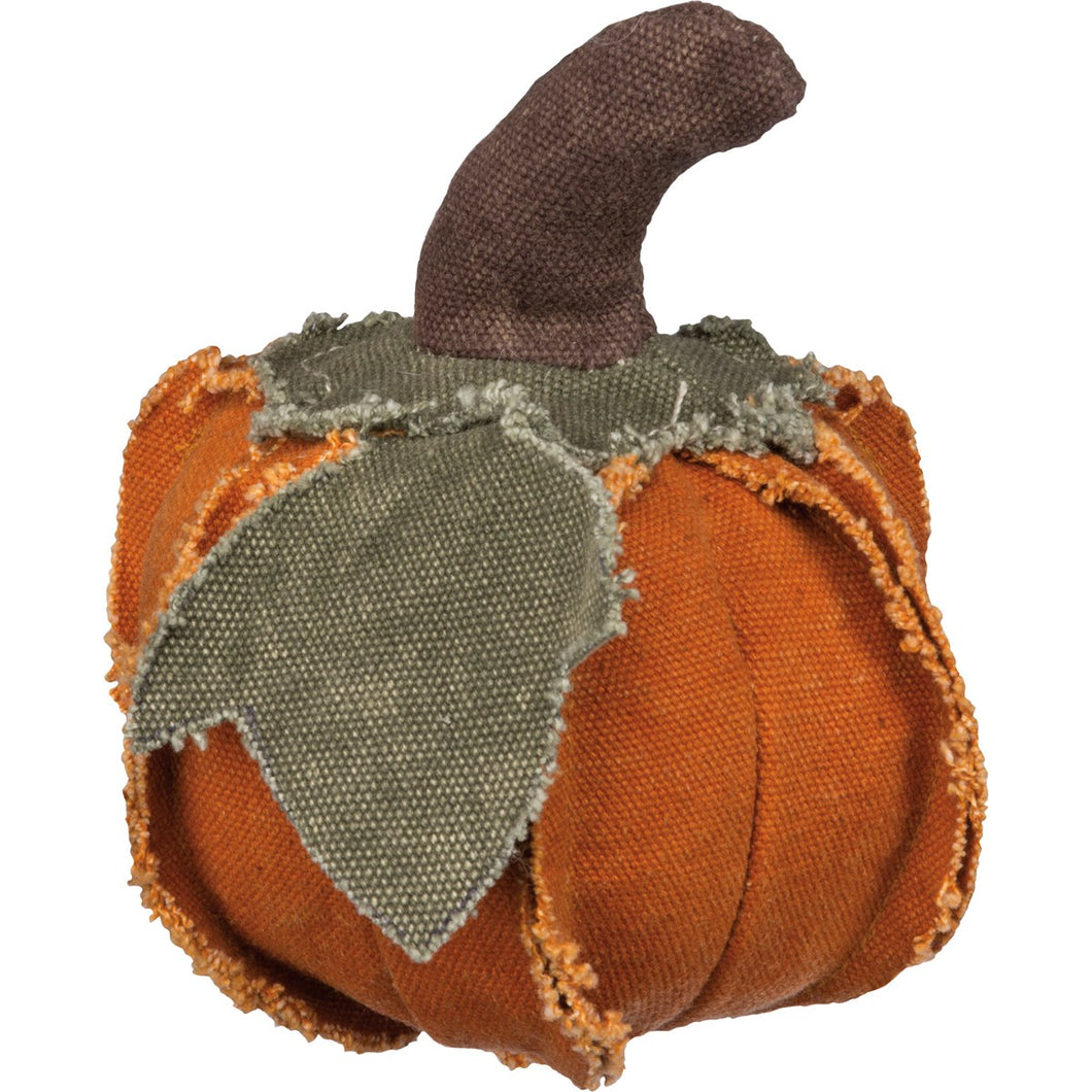 Fabric Pumpkin Mini - Orange