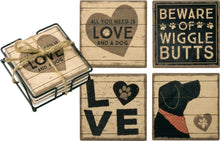 Load image into Gallery viewer, Coaster Set - All You Need Is Love And A Dog
