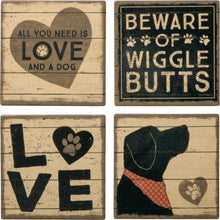 Load image into Gallery viewer, Coaster Set - All You Need Is Love And A Dog
