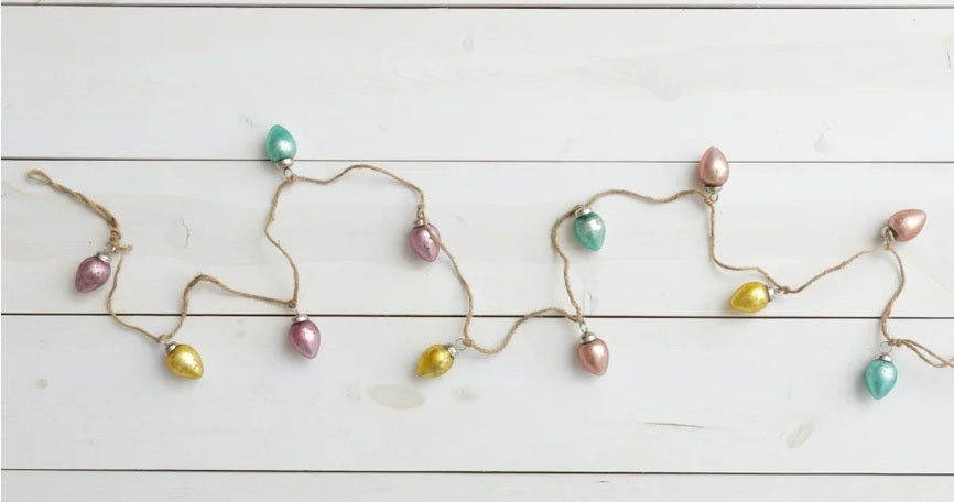 Glass Egg Garland