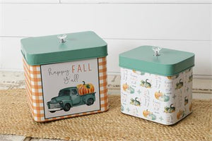 Happy Fall Y'all Canisters