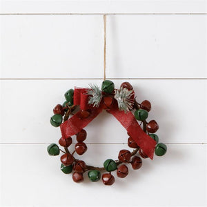 Wreath - Red and Green Sleigh Bells