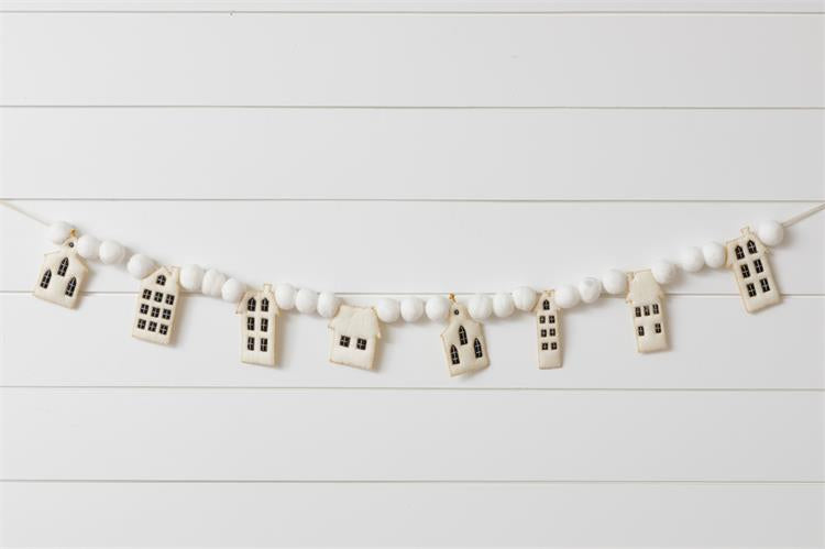 Felt House Garland