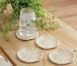 Bleached Jute Coasters