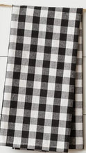 Load image into Gallery viewer, Black And White Buffalo Plaid - Tea Towels
