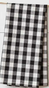 Black And White Buffalo Plaid - Tea Towels