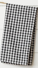 Load image into Gallery viewer, Black And White Buffalo Plaid - Tea Towels
