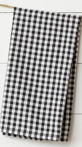 Black And White Buffalo Plaid - Tea Towels