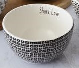 Load image into Gallery viewer, Bowls - Inspirational Words, Black and White
