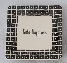 Load image into Gallery viewer, Appetizer Plate - Words, Black and White
