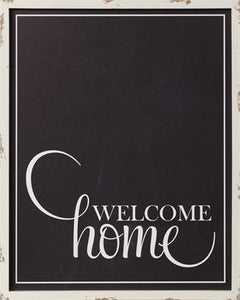 Welcome Home Chalkboard Sign