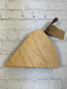 Swiss Cheese Board with Forged Knife