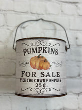 Load image into Gallery viewer, Farmers Market &amp; Pumpkins for Sale Bucket Set
