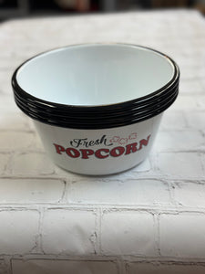 Enamelware - Popcorn Bowls set of 4