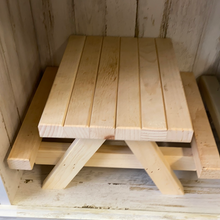 Load image into Gallery viewer, Miniature Wood Picnic Table
