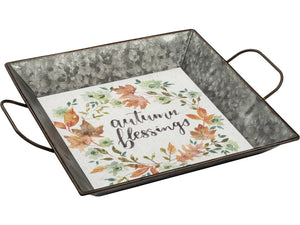 "Autumn Blessings" Tray